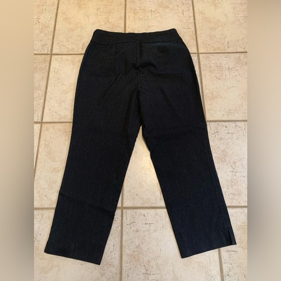 Dalia Black Cropped Trouser Pants - Size 14W - Picture 3 of 6